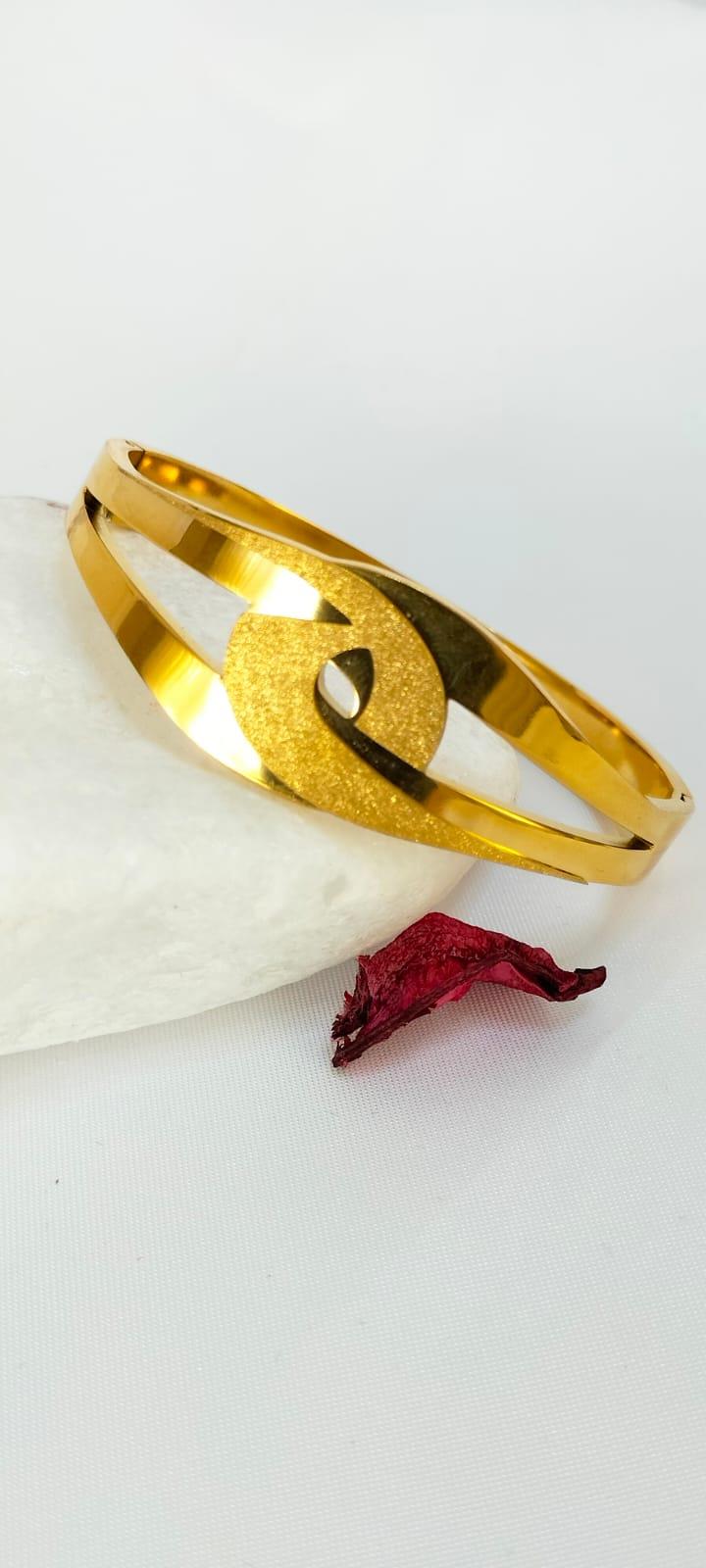 ÇELİK GOLD KAPLAMA, KUYUMCU MODEL KELEPÇE