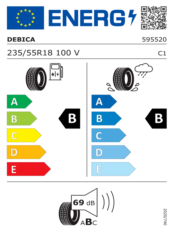 Debıca 235/55R18 100V Presto Oto Yaz Lastiği (Üretim Yılı: 2023)