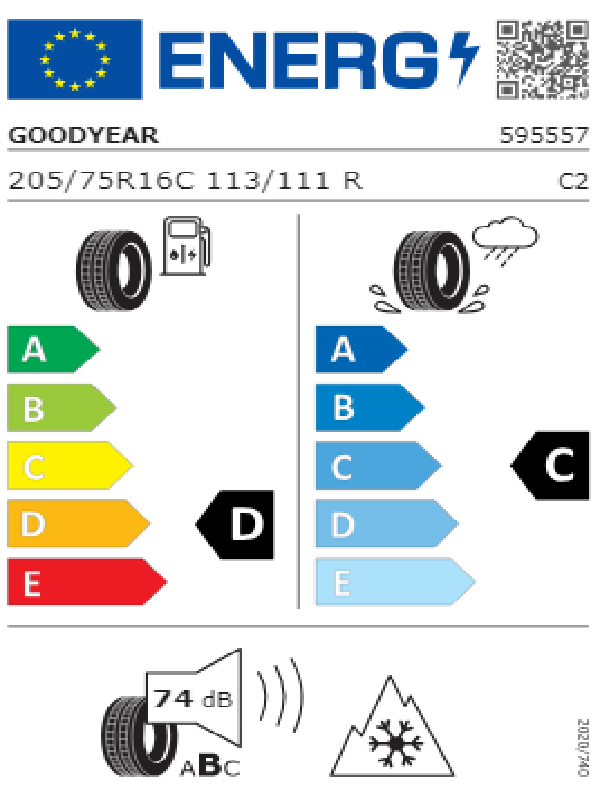 Goodyear 205/75R16C 113/111R Eag Sp 4S Cargo Oto 4 Mevsim Lastiği (Üretim Yılı: 2024)