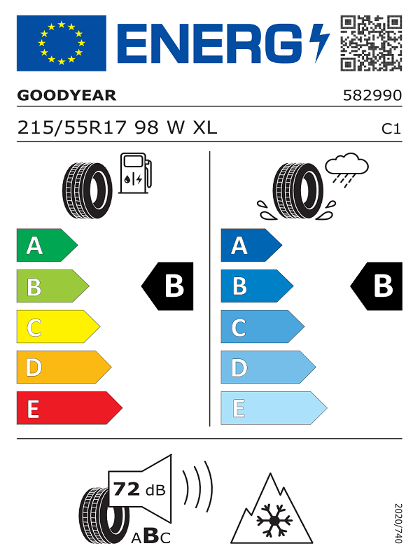 Goodyear 215/55R17 98W Eagle Sport 4Seasons XL Oto 4 Mevsim Lastiği (Üretim Yılı: 2025)