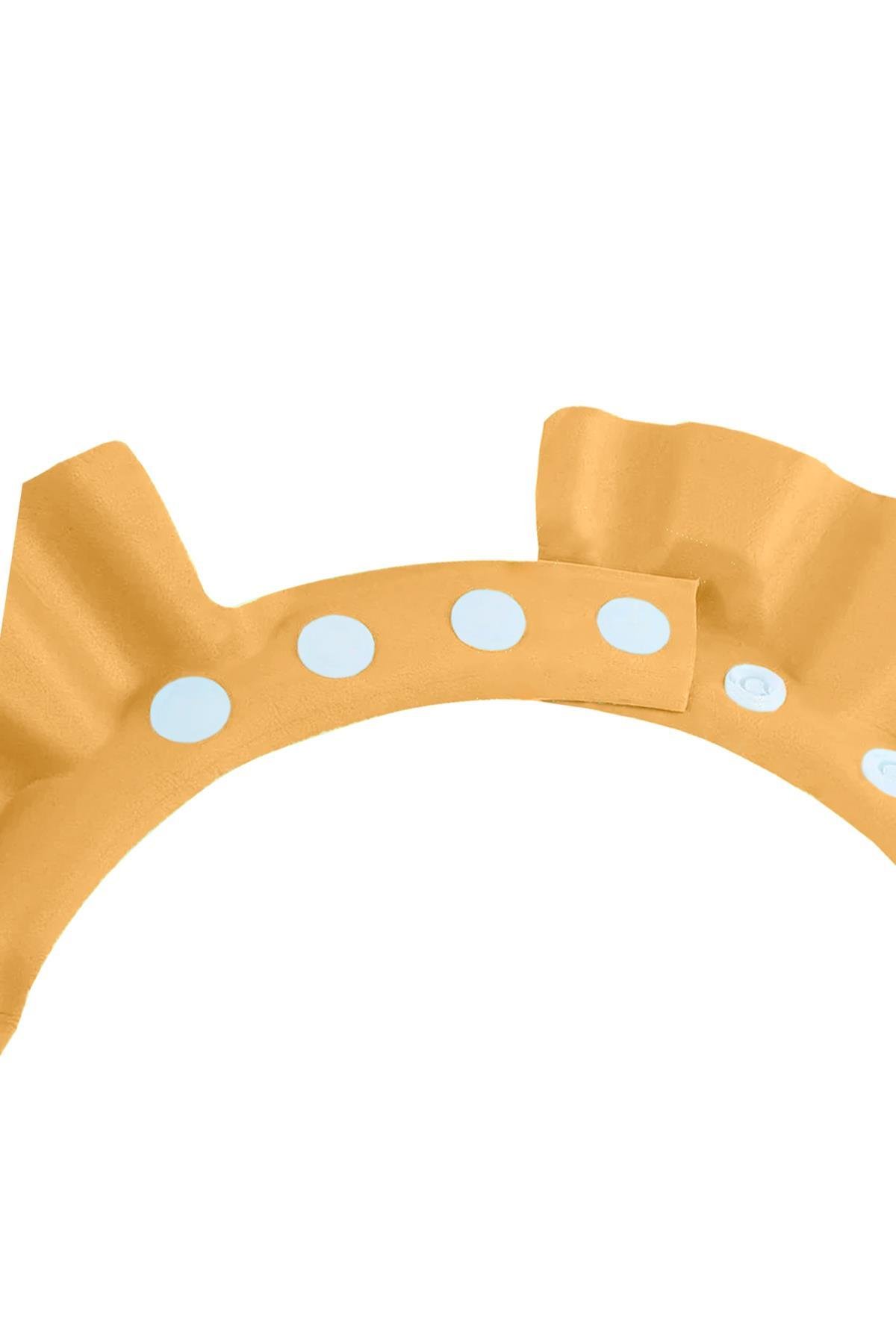 Black Deer Bebek Banyo Şapkası Ayarlanabilir Duş Başlığı Bebek Güneş Şapkası 0-6 Yaş