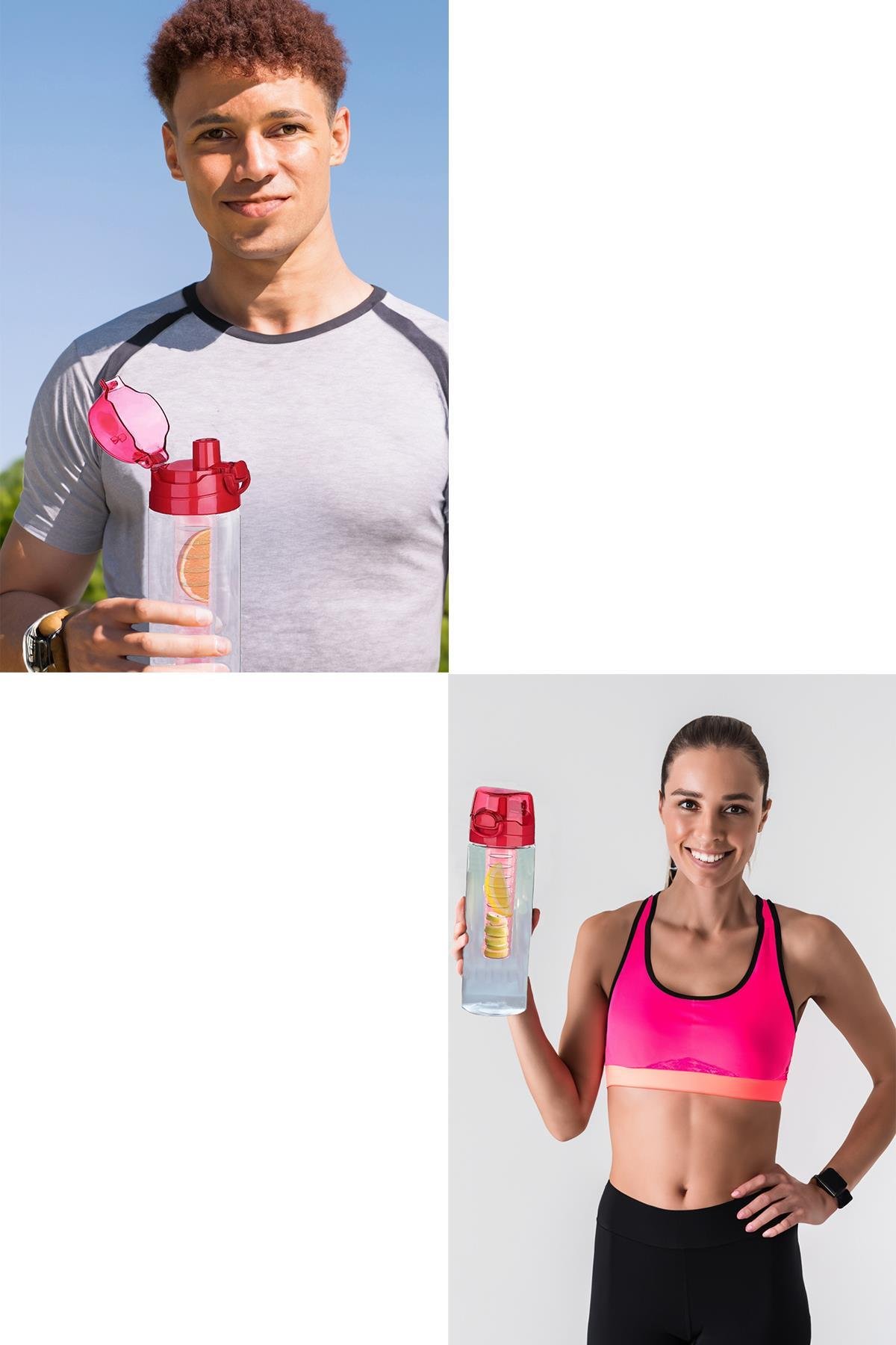 Cascada Sızdırmaz Kilitli Detoks Matara Su Şişesi Suluk Sporcu Matarası 700 Ml