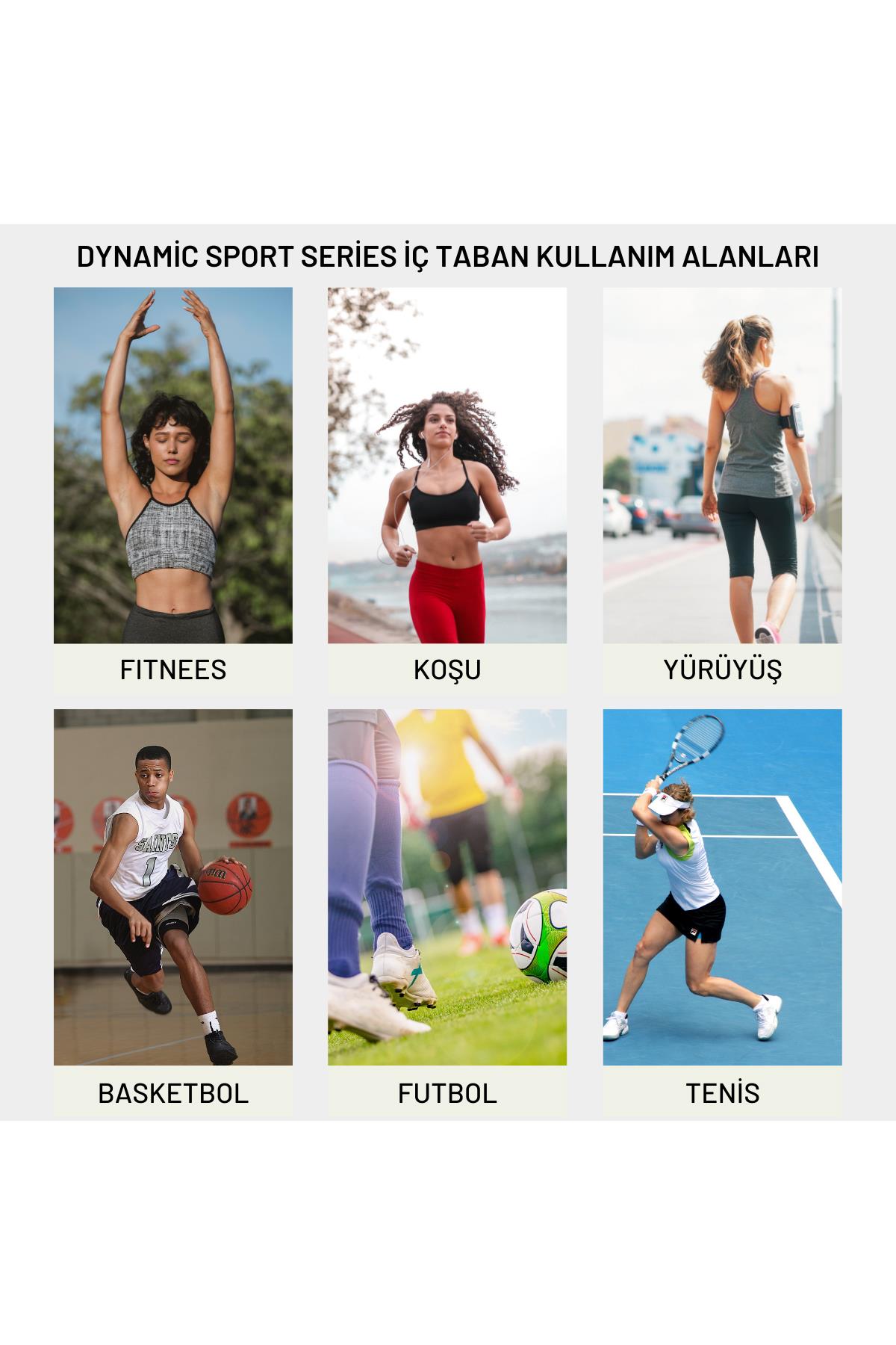 Dynamic Ayakkabı İç Tabanı ,Spor Tabanlık,Ayakkabı Tabanlığı,Erkek,Kadın,Siyah Triangle