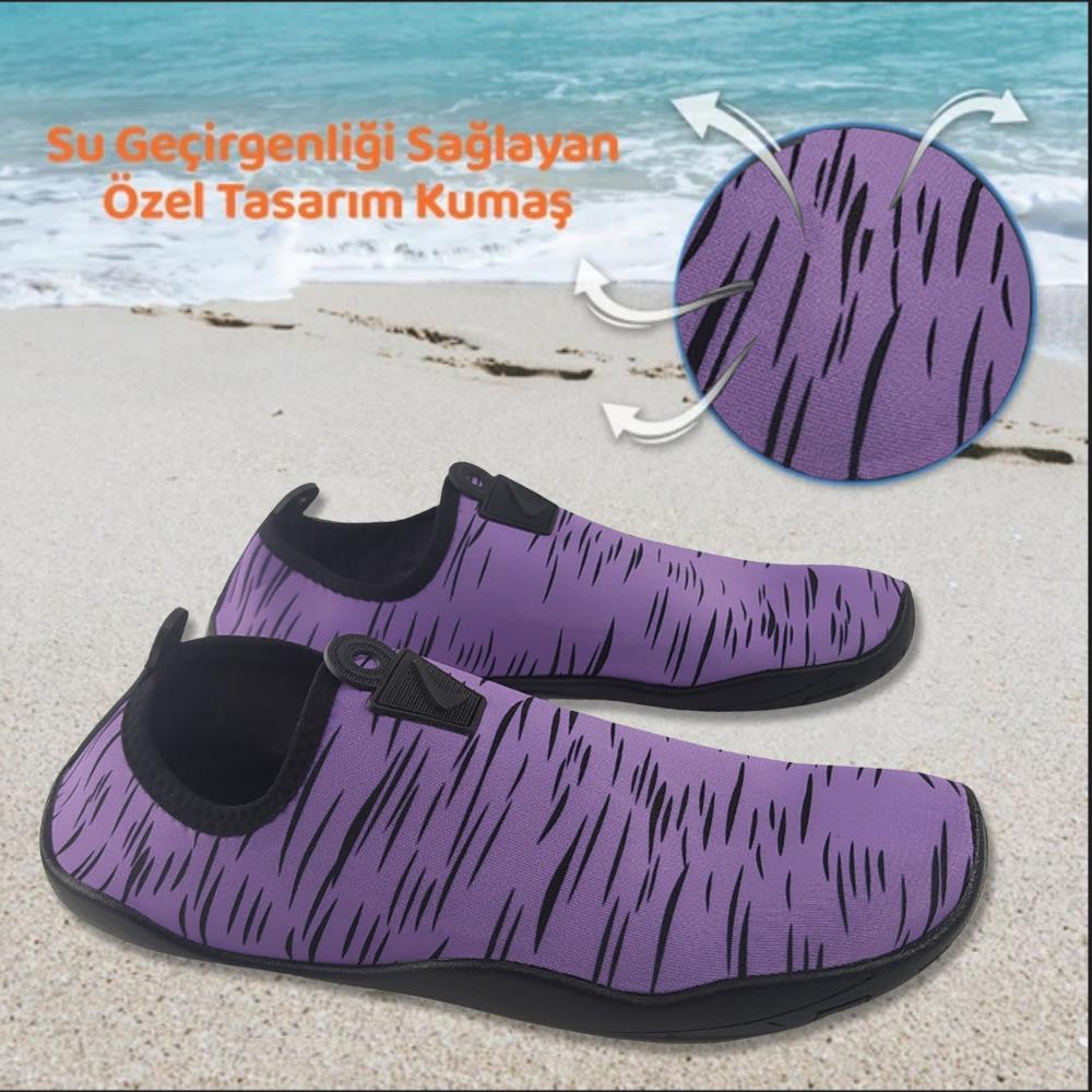 Plaj ve Deniz Ayakkabısı,Havuz Ayakkabısı,Su Sporu,Hayal Lila