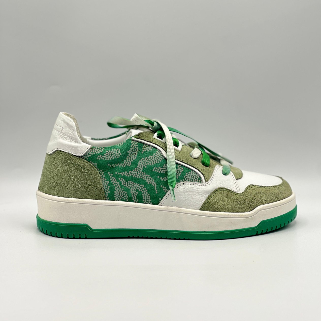 Pia Yeşil – Hakiki Deri Kadın Sneaker 
