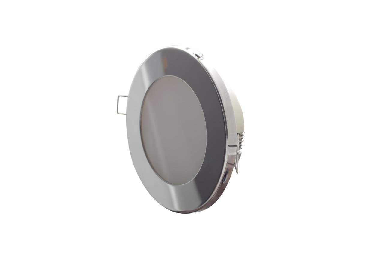 Tavan Lambası Gömme Krom Düz Çap: 107 Mm (RD1044)