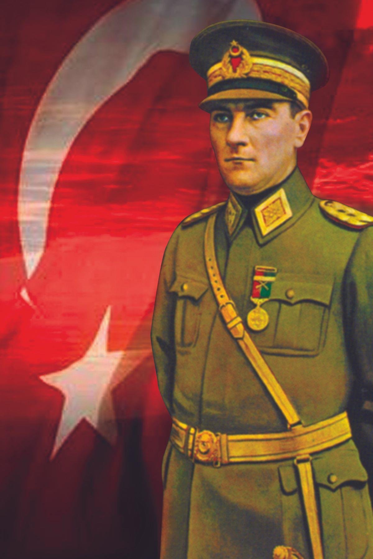 Atatürk Posteri 400x600 cm 1. Kalite Raşel Kumaş