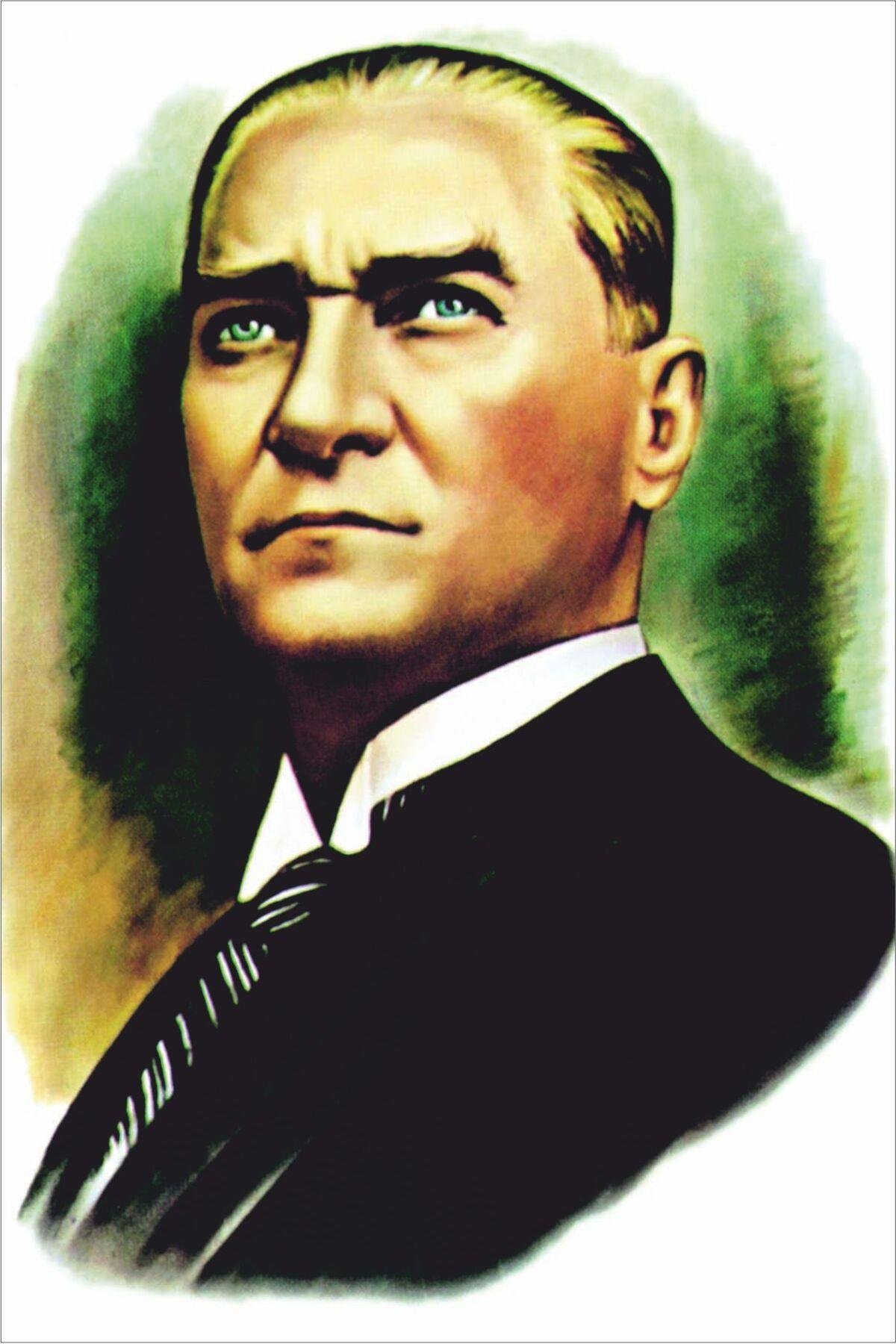 Atatürk Posteri 70x105 cm (10 Adet) 1. Kalite Raşel Kumaş