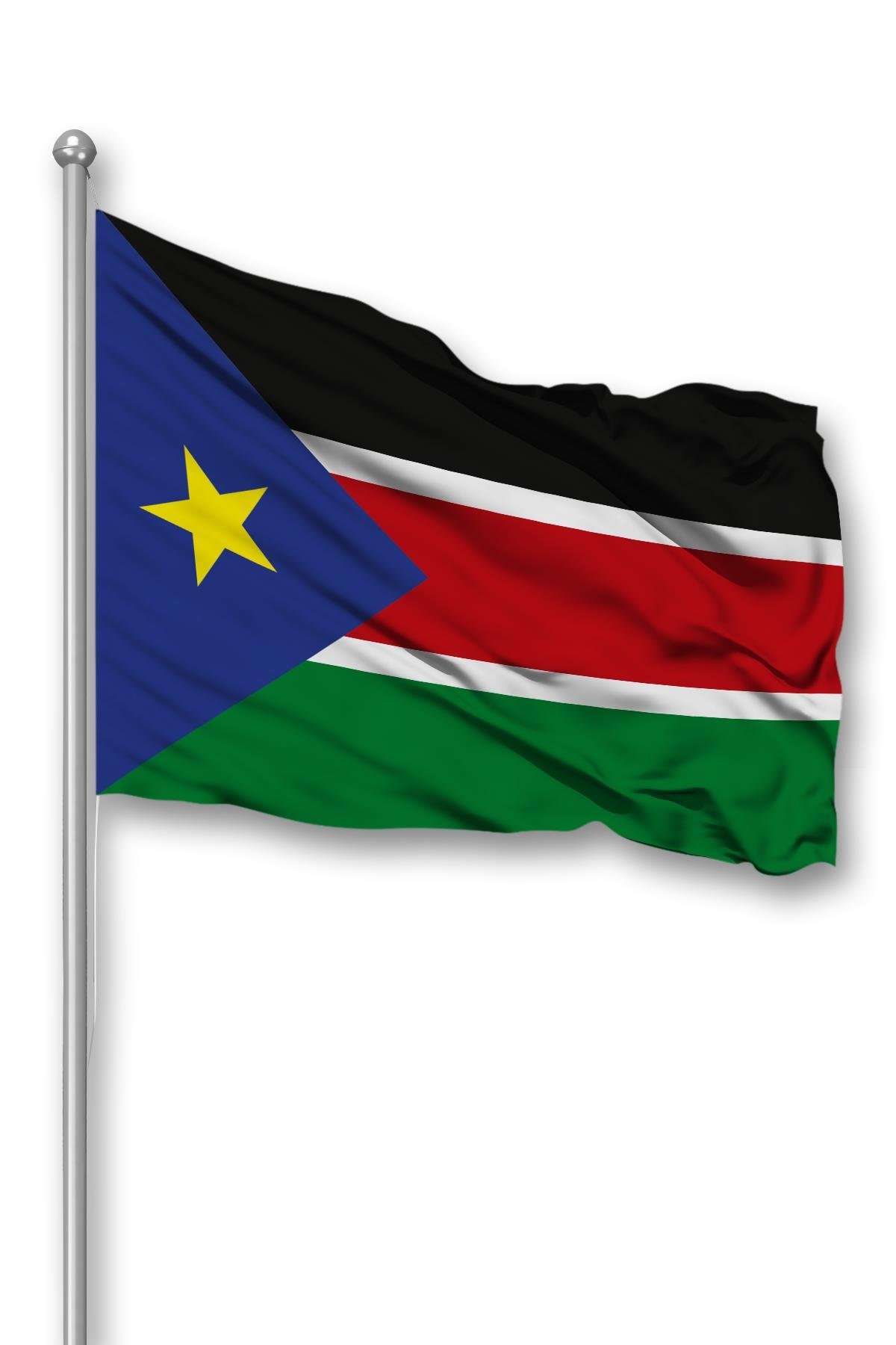 Sudan Ülke Bayrağı 1. Kalite Raşel Kumaş