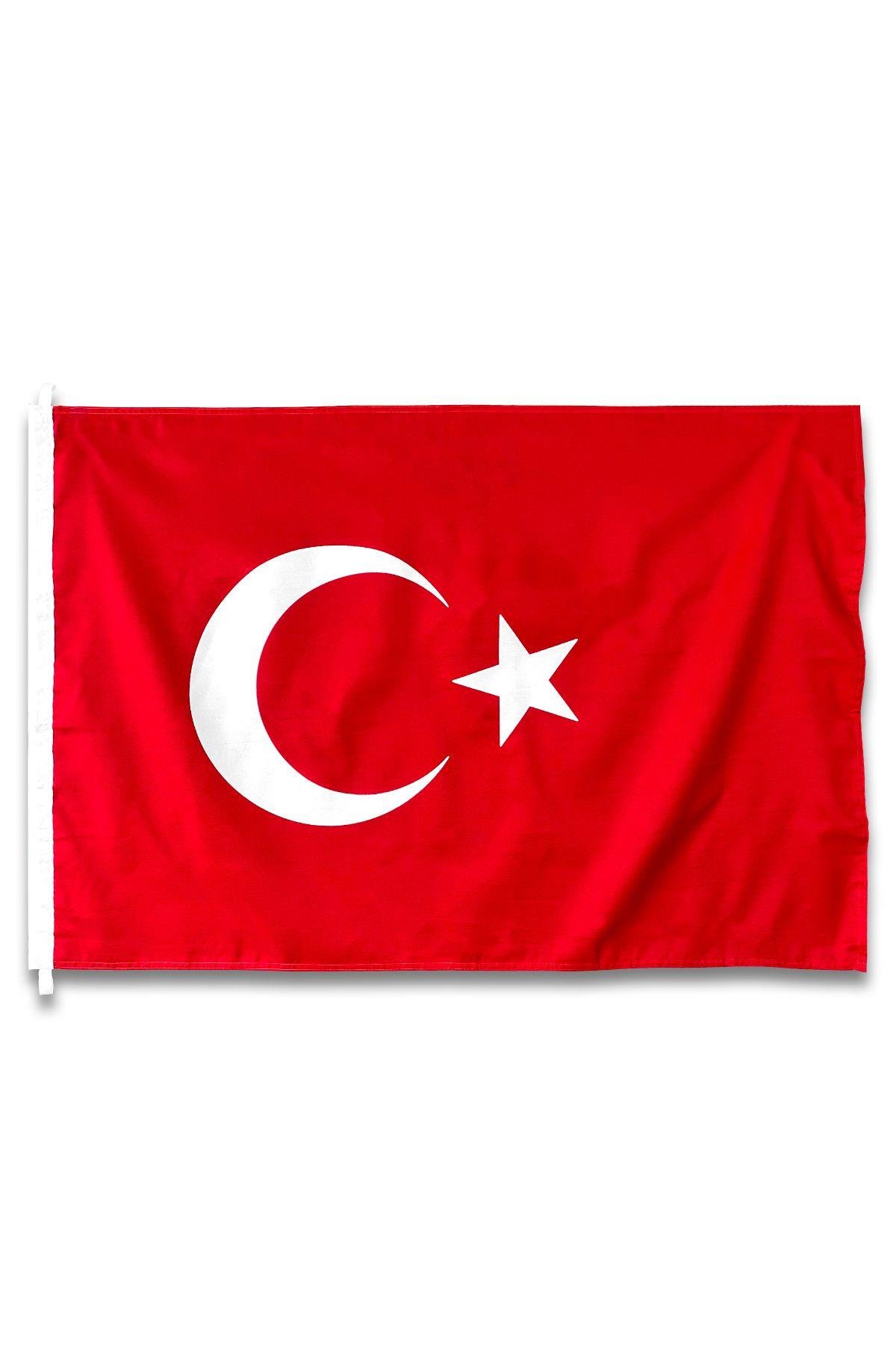 Türk Bayrağı 120x180 cm (10 Adet) 1.Kalite Alpaka Kumaş