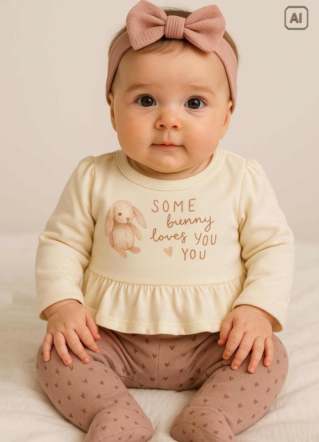 Organik Bunny Love You 2li Takım