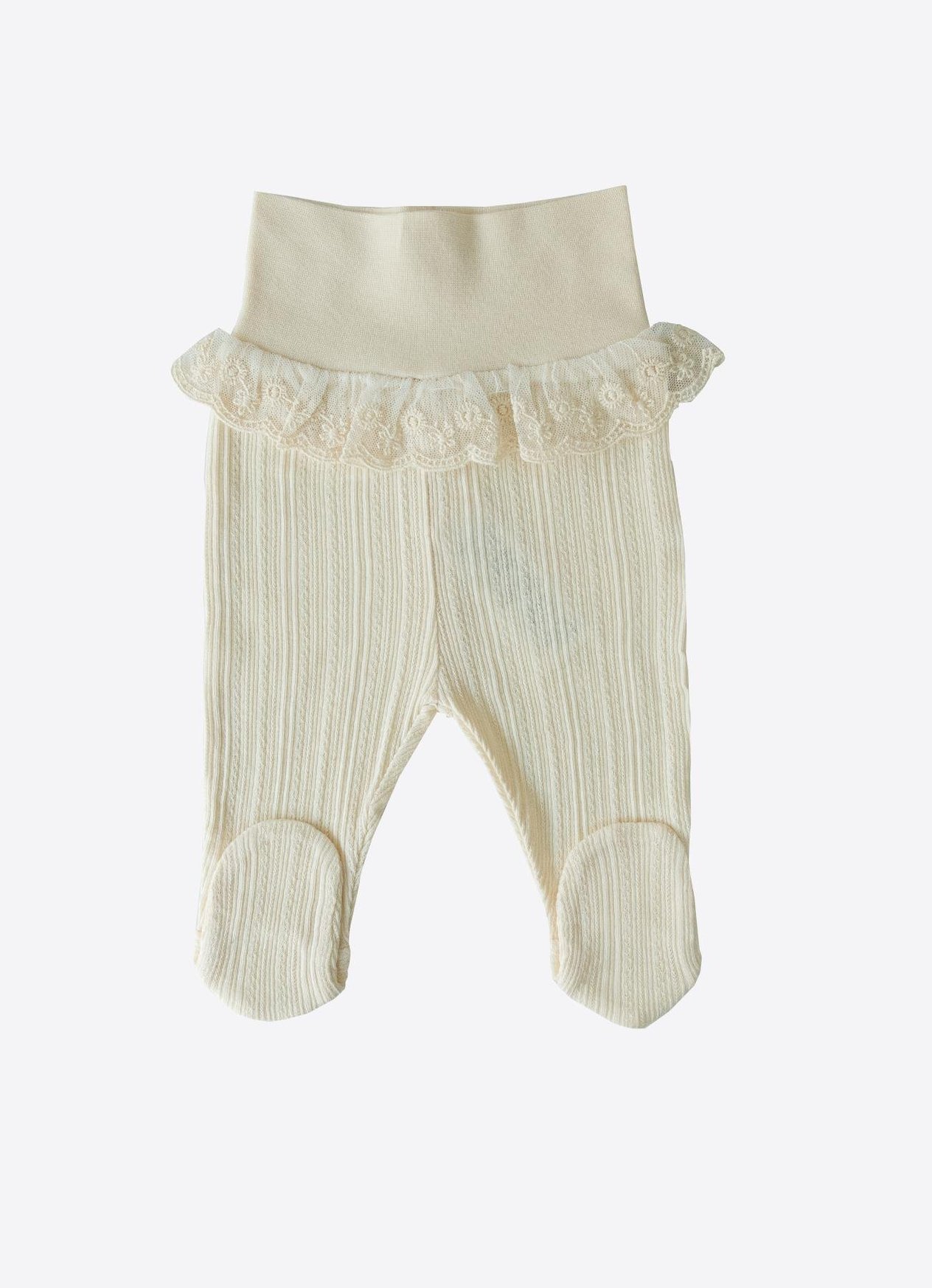 Organik Jaclin Patikli pantolon Natural