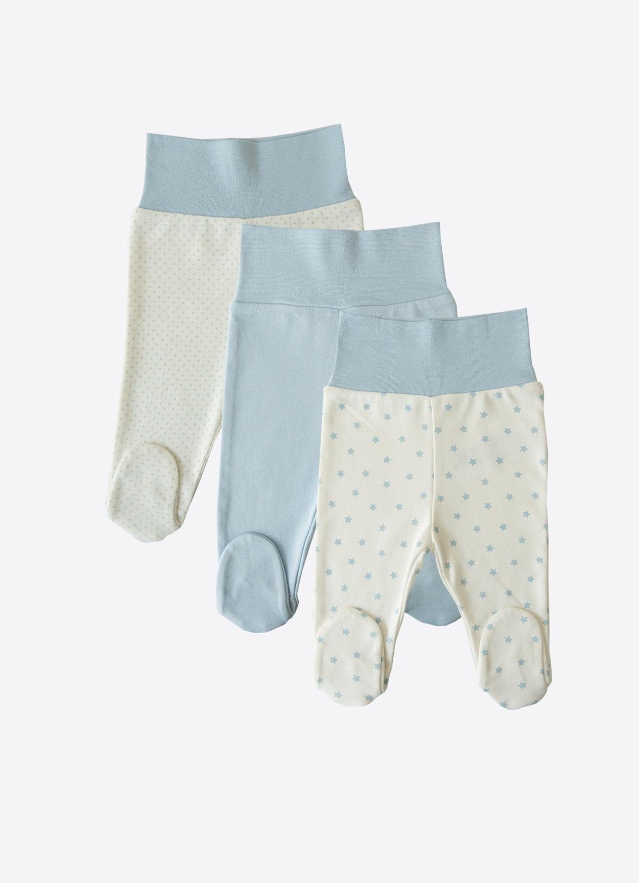 Organik New Dreams 3lü Patikli Pantolon Mavi