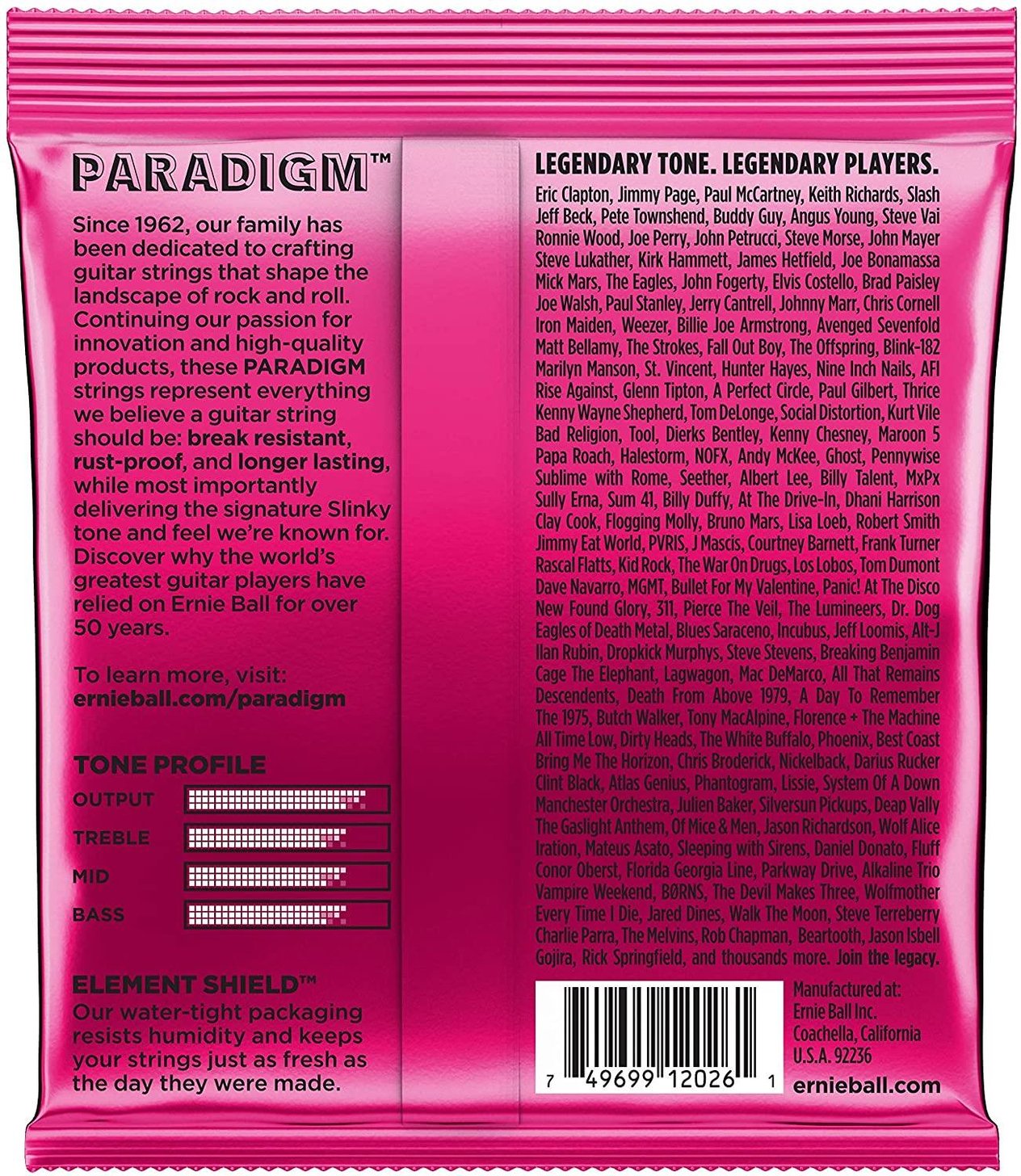 ERNIE BALL P02023 Paradigm Super Slinky 9-42 Elektro Gitar Tel Seti
