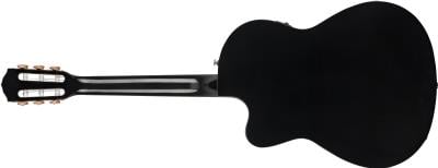 Fender CN-140SCE Nylon Thinline Black Elektro Klasik Gitar