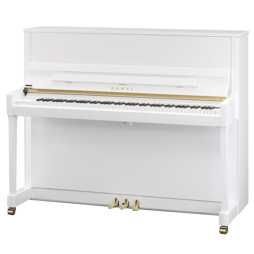 KAWAI K-300 WH/P  122 CM Parlak Beyaz Duvar Piyanosu