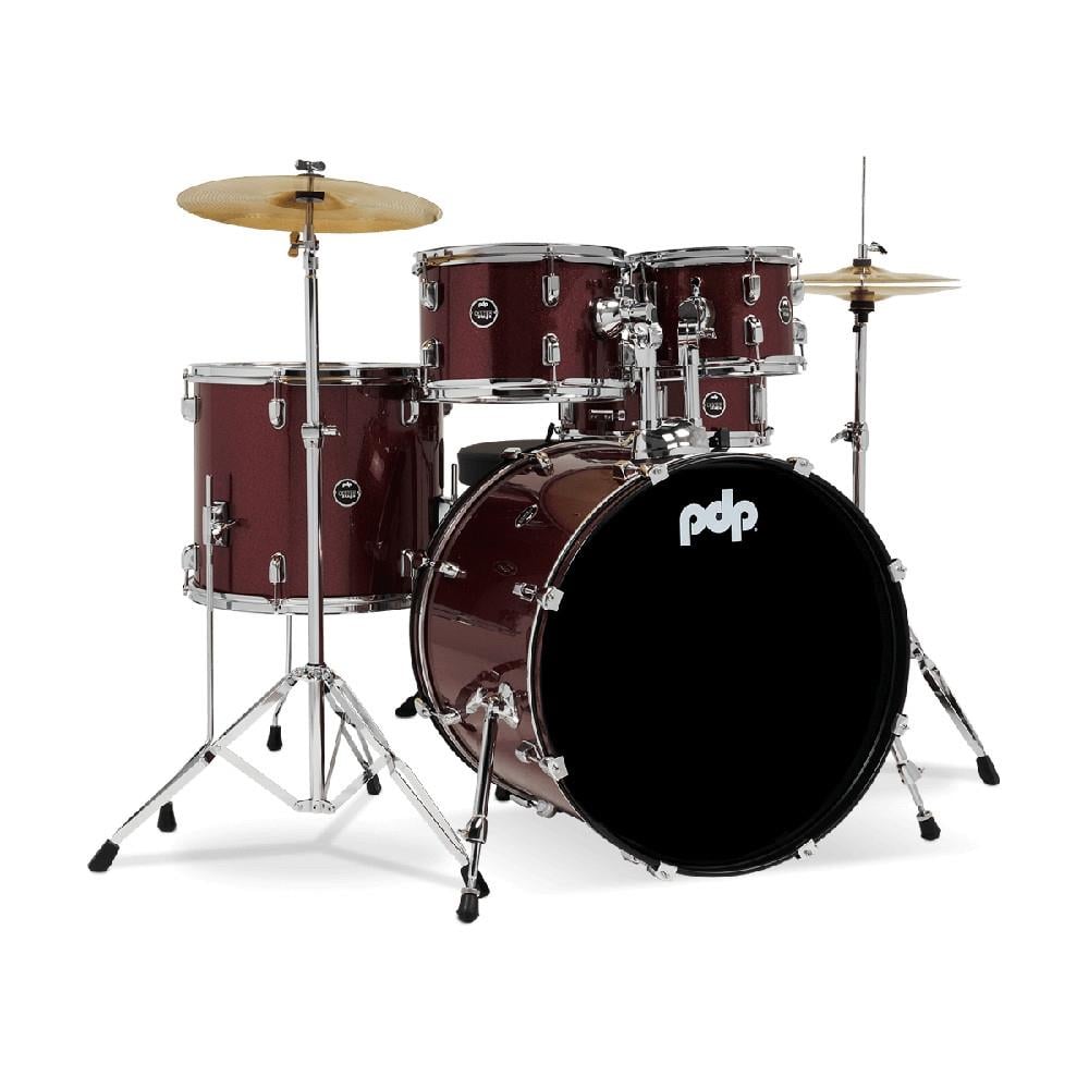 PDP Drums centerstage 20'' 5-Parça Akustik Davul Seti (Ruby Red Sparkle)