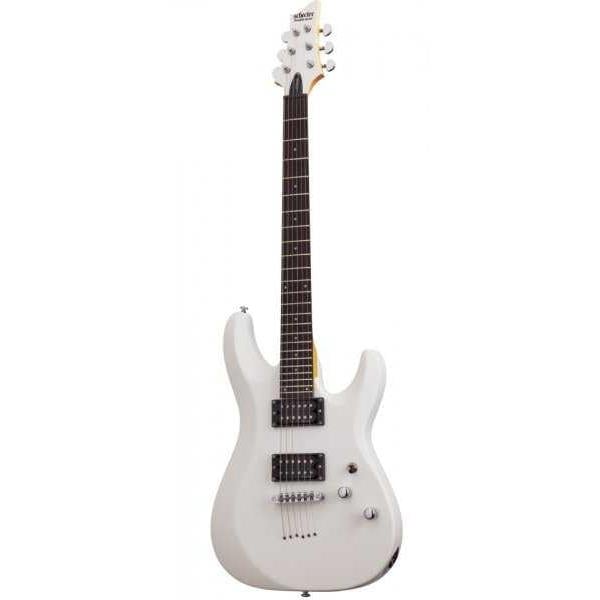Schecter C-6 Deluxe Elektro Gitar (Satin White)