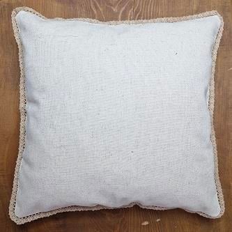 43X43 DANTELLİ DÜZ KETEN