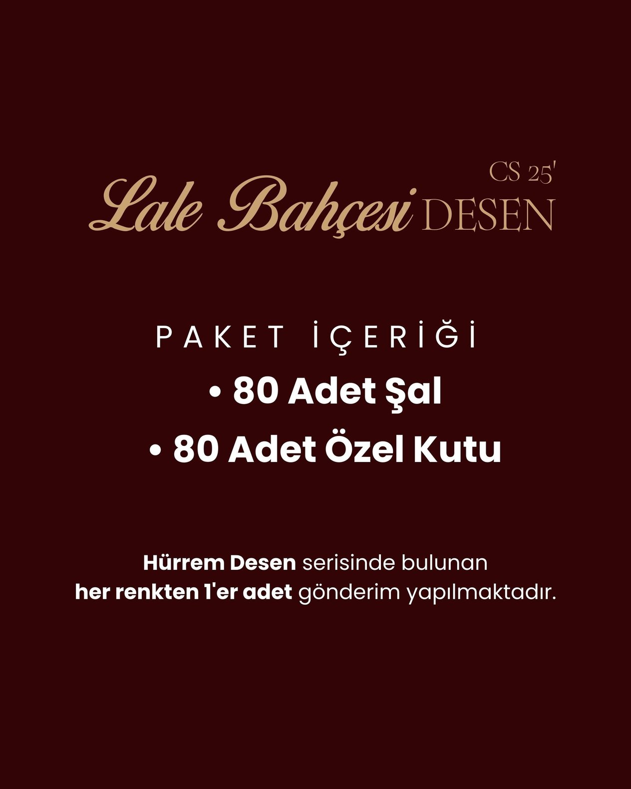 Lale Bahçesi Desen Şal - Tüm renkler - 80 Adt.