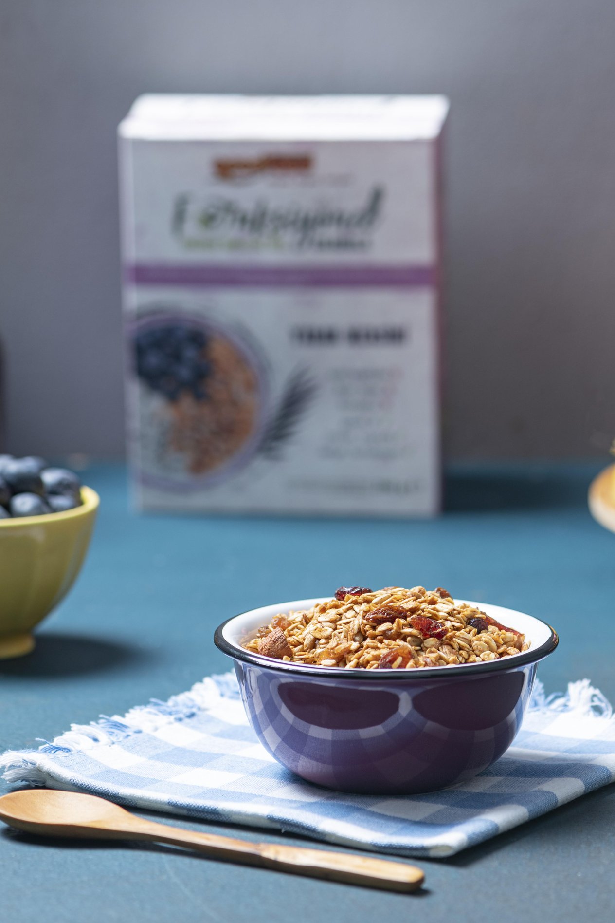 Emziren Annelere Özel Malt ve 7 Özel Bitki İçeren Granola, 3'lu Paket Yaban mersinli, 3x140 g