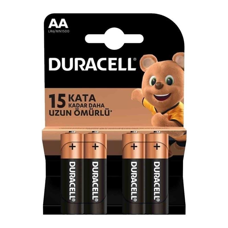 Duracell LR6/MN1500 1.5V Alkalin 4'Lü AA Kalem Pil