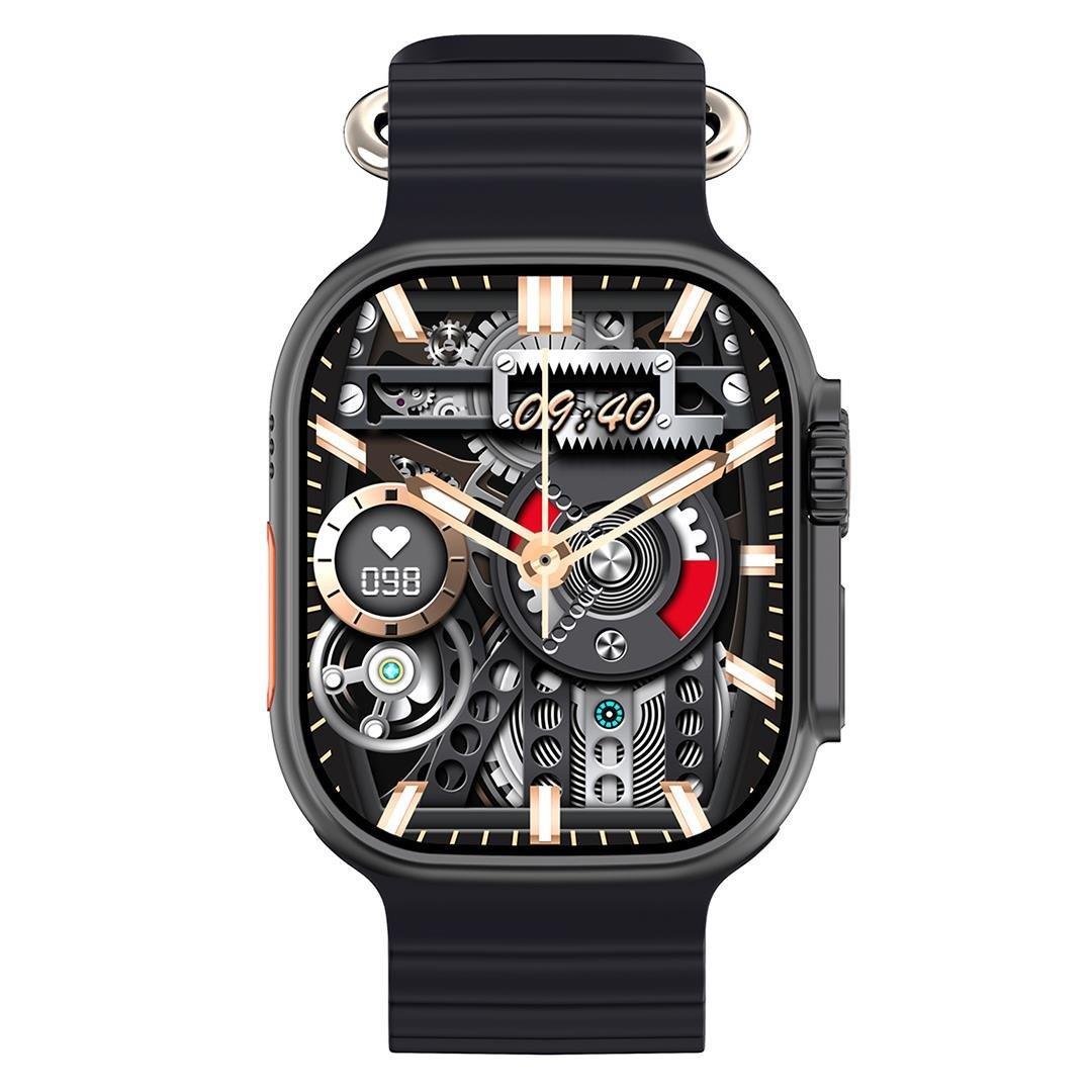 Hytech W69 Watch IOS Ve Android Uyumlu Mactive 2.05 İnç Geniş Ekranlı Siyah Akıllı Saat