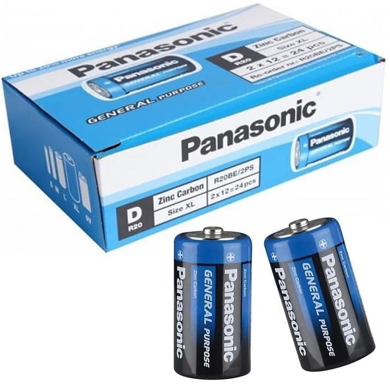 Panasonic Manganez Büyük D Boy 24’Lü Pil R20BE/2PS