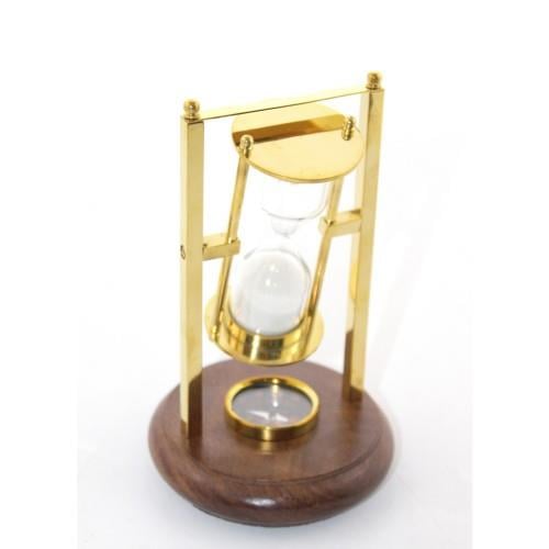 Pirinç Pusulalı Kum Saati Model 2