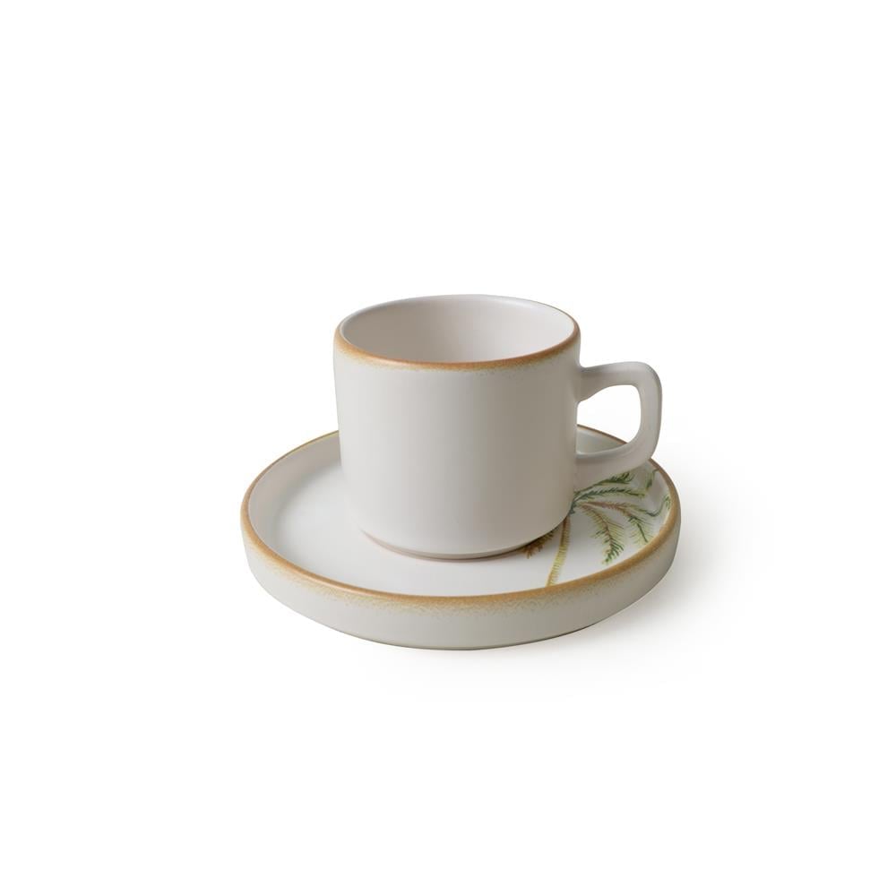 Bronze Palmiye Stackable Çay Takımı 12 Parça 6 Kişilik 22902-03