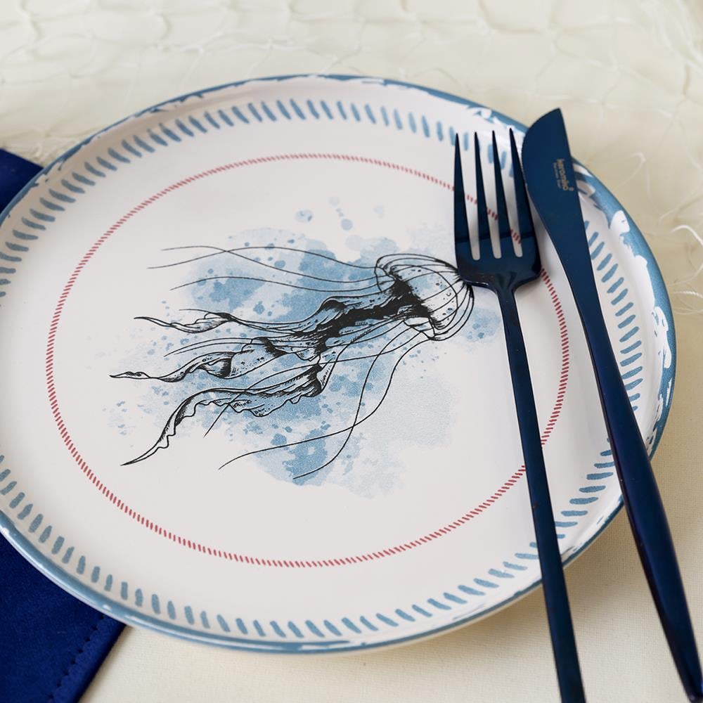 Keraart Marine Life Pasta Tabağı 22 Cm 6 Adet 21768-73