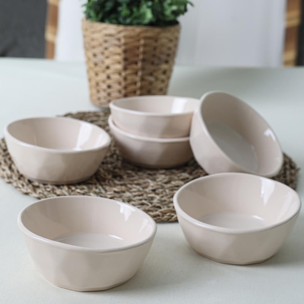 Krem Kristal Çerezlik / Sosluk 12 Cm 6 Adet 030
