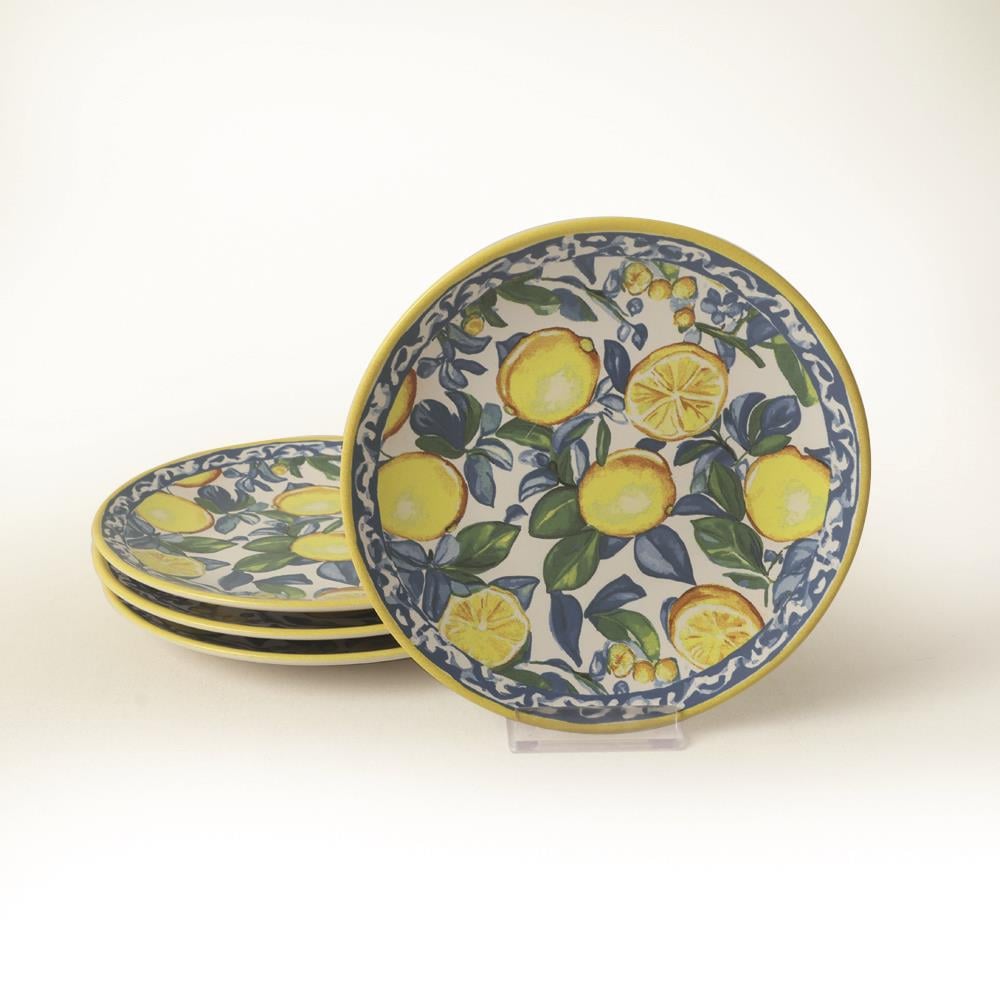 Lemon Glow Ege Pasta Tabağı 20 Cm 4 Parça 22637