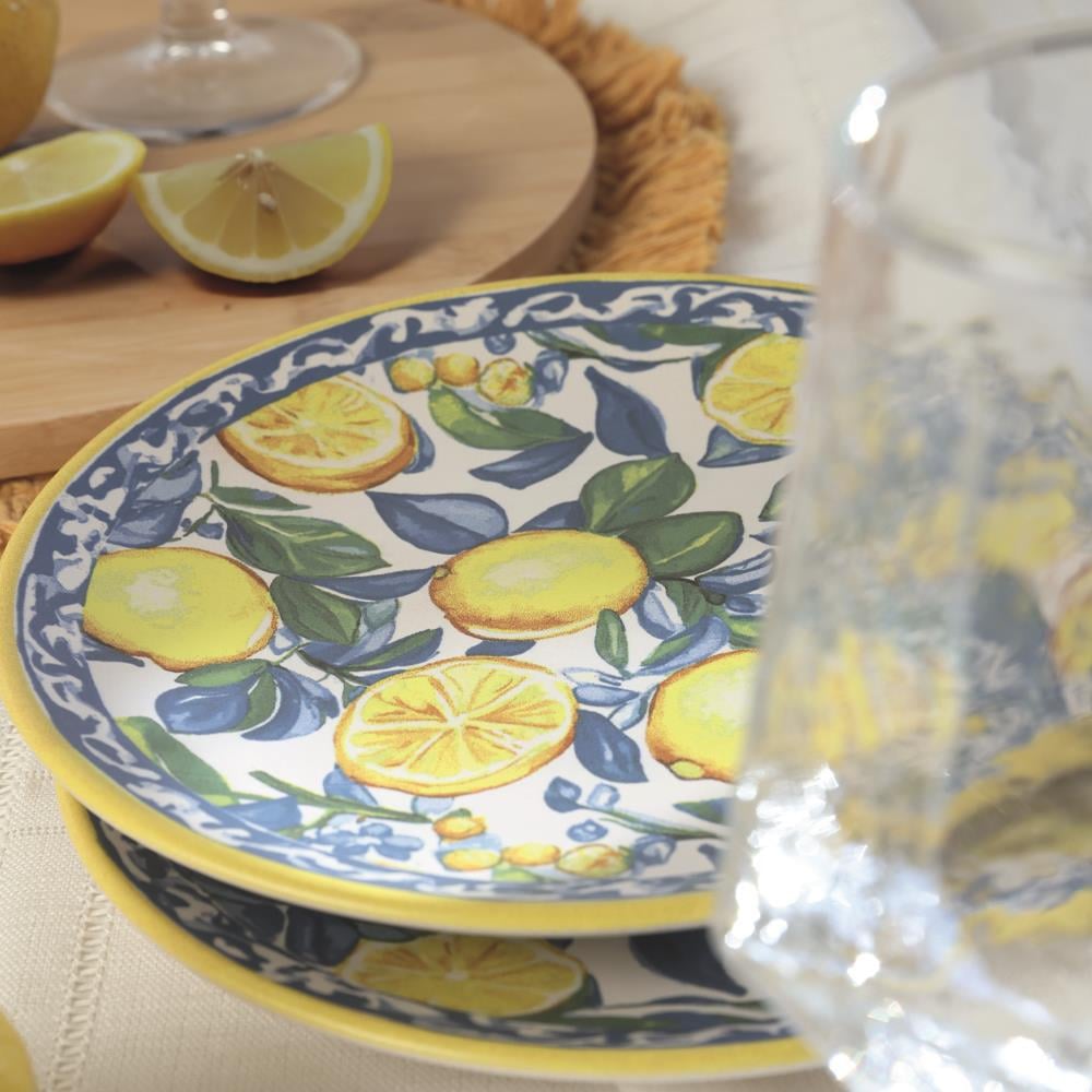 Lemon Glow Ege Pasta Tabağı 20 Cm 4 Parça 22637