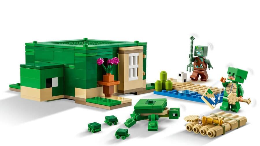 LEGO MINECRAFT KAPLUMBAGA PLAJ EVI 21254 Diğer LMN21254
