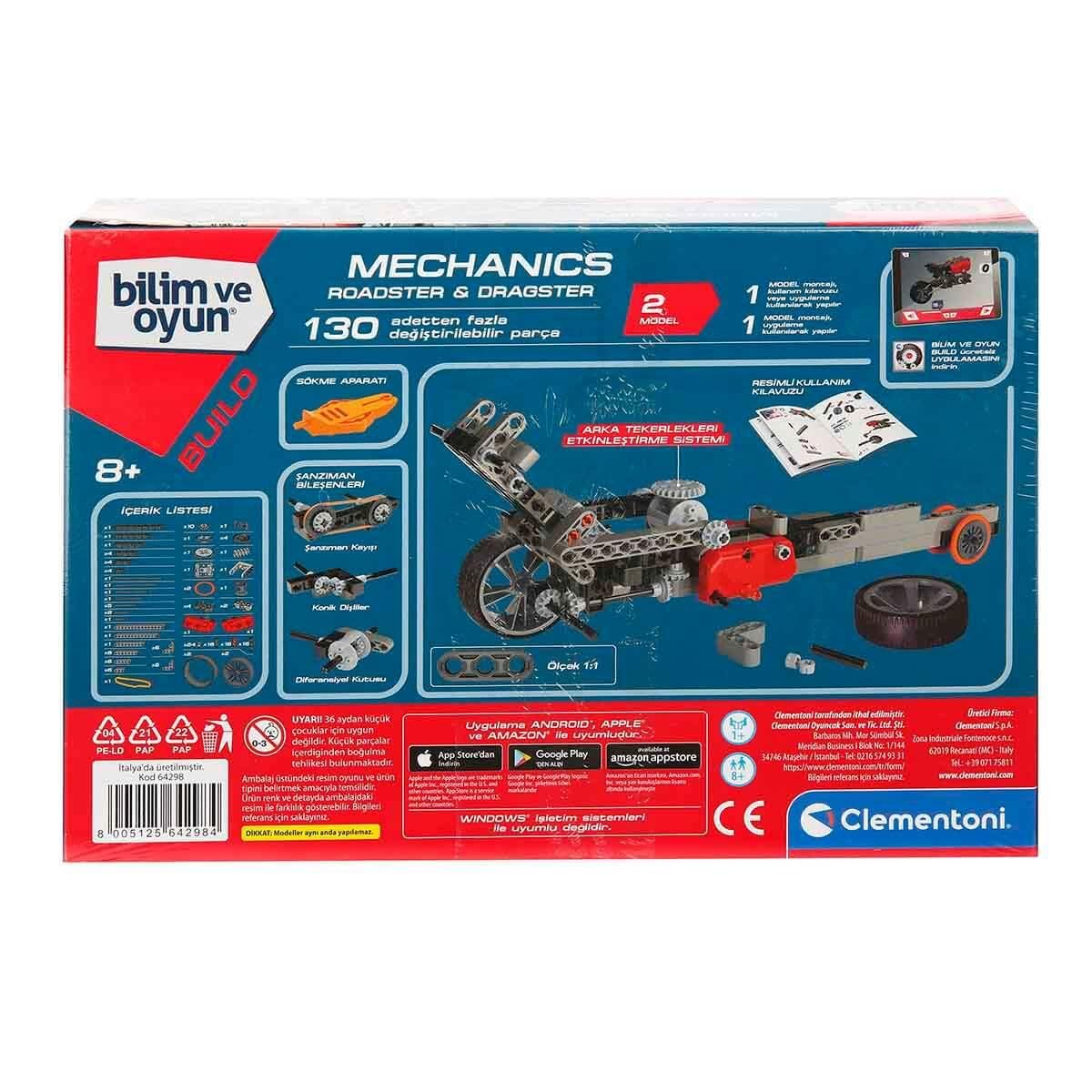 CLEMENTONI MEKANIK LABORATUVARI ROADSTER&DRAGSTER Clementoni CLE 64298