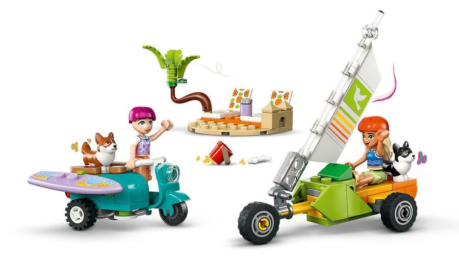 LEGO FRIENDS SORFCU KOPEKLER VE SCOOTER MACERASI 42641 Diğer LGF42641