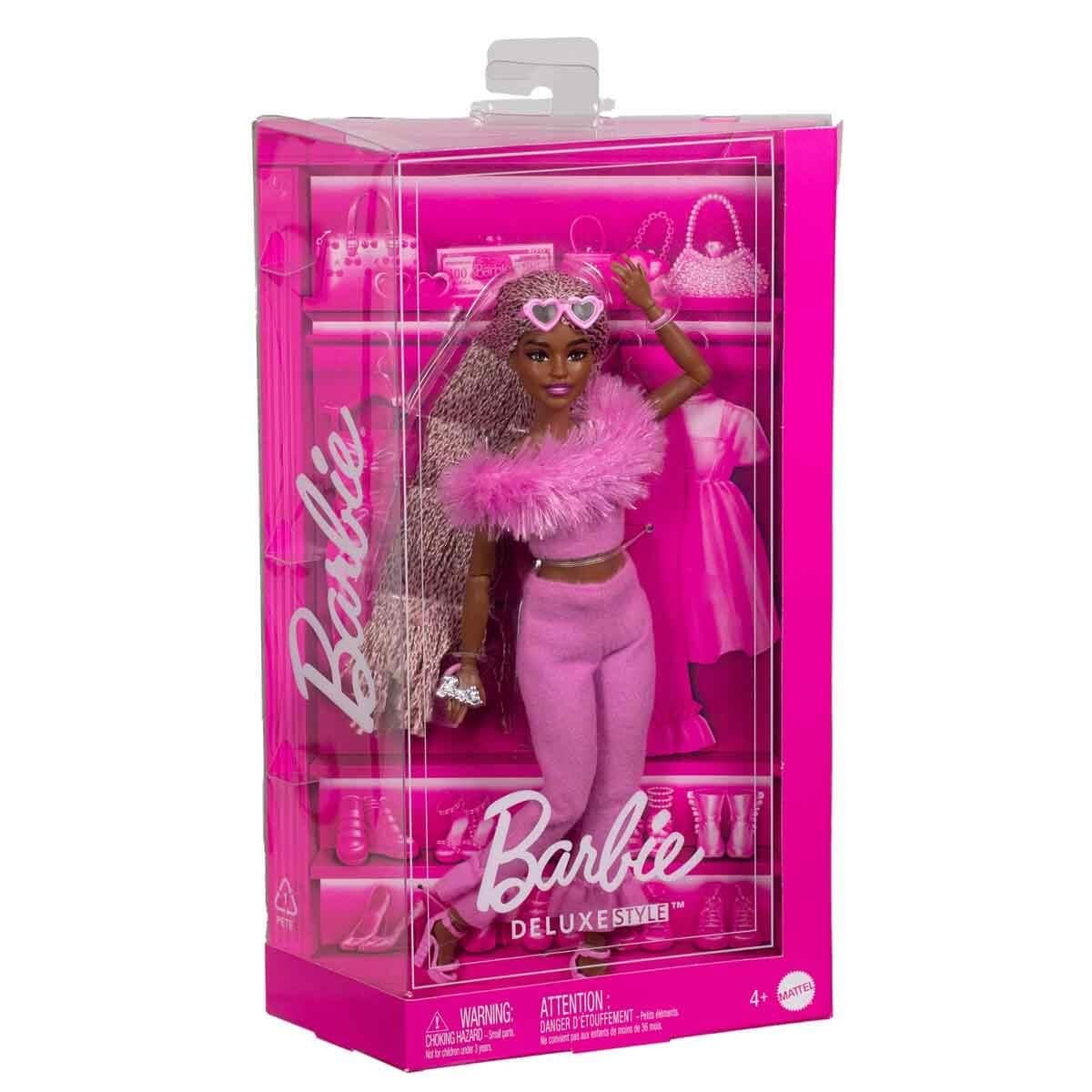BARBIE DELUXE STYLE BEBEKLER - KAHVERENGI ORGU SACLI HYV24-HYV28 Diğer HYV28