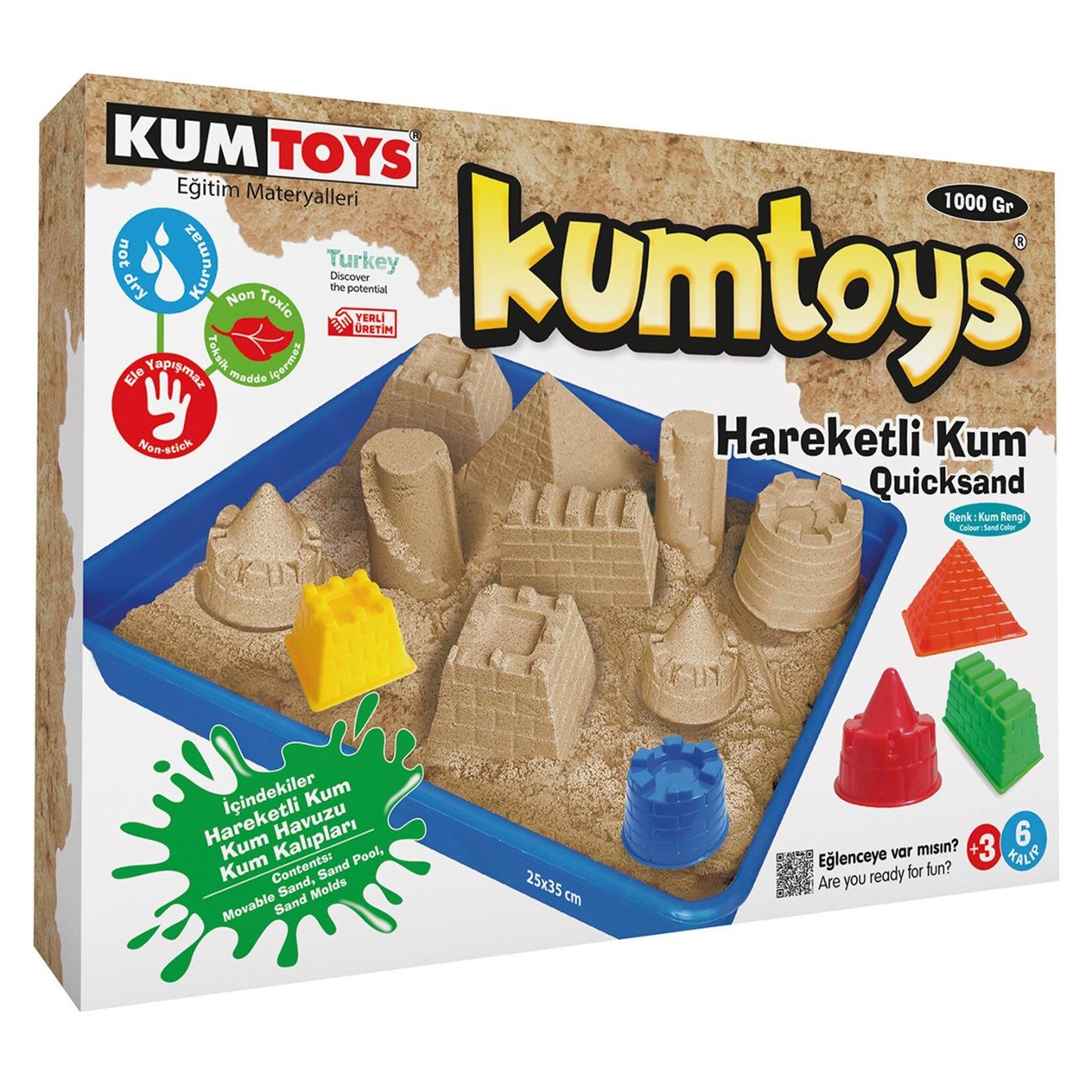 KUMTOYS HAREKETLI KUM SETI NATURAL Diğer KM5329 N