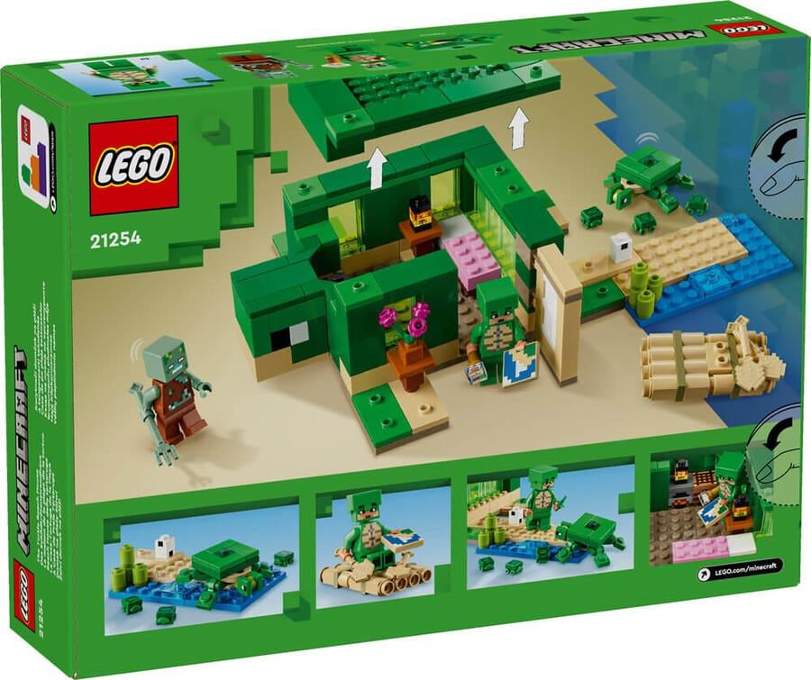 LEGO MINECRAFT KAPLUMBAGA PLAJ EVI 21254 Diğer LMN21254