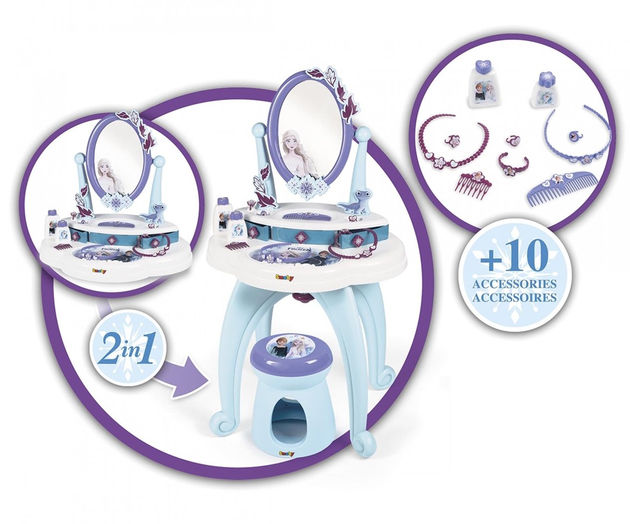 SMOBY FROZEN 2 IN 1 HAIRDRESSER Diğer SMB 7600320244