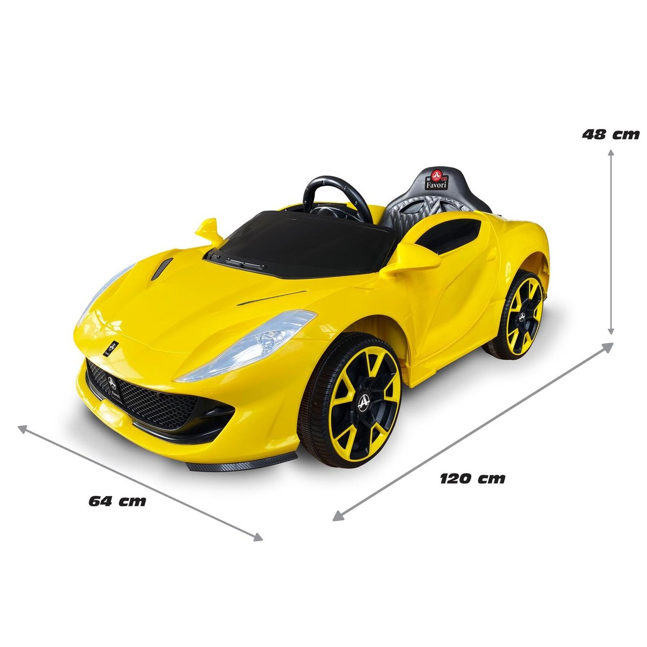 FAVORI AKULU ARABA 12V SARI Diğer AKR 95 615 S