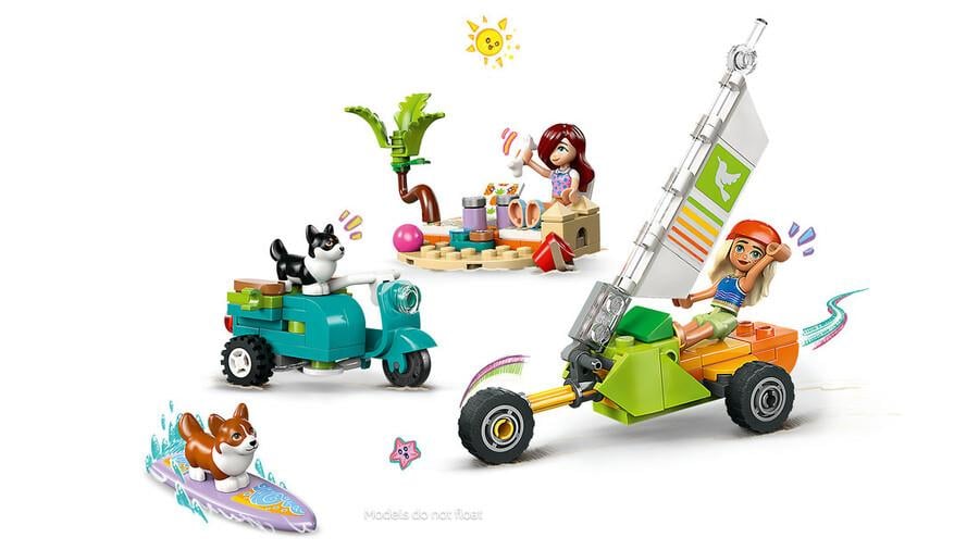 LEGO FRIENDS SORFCU KOPEKLER VE SCOOTER MACERASI 42641 Diğer LGF42641