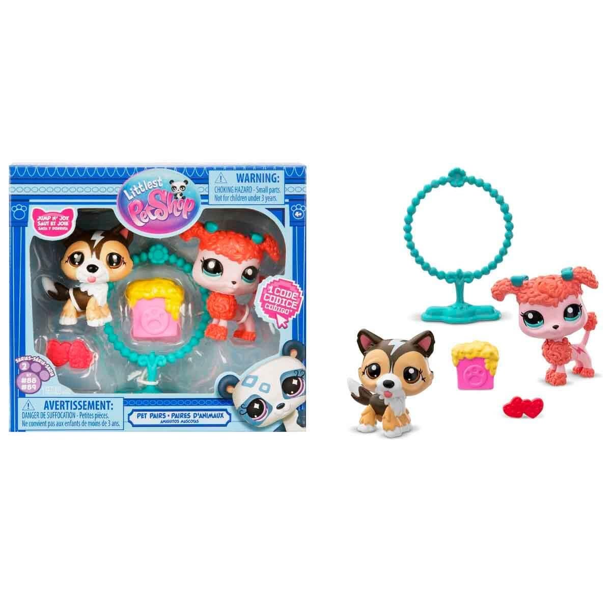 Littlest Pet Shop Minişler 2'li Figür Seti S2 - 88&89 Shetland Çoban Köpeği ve Poodle Köpek 00584 Littlest Pet Shop S00584