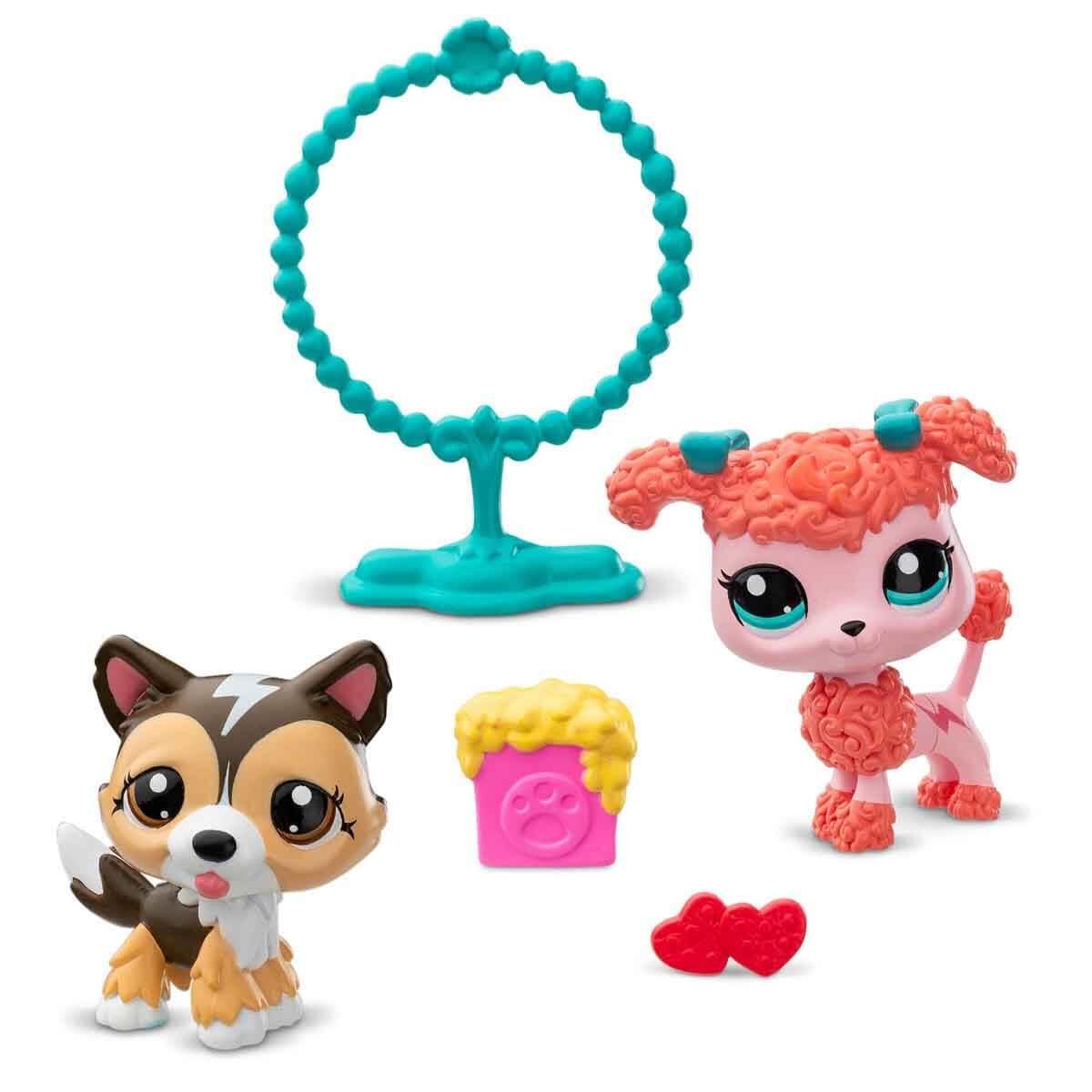Littlest Pet Shop Minişler 2'li Figür Seti S2 - 88&89 Shetland Çoban Köpeği ve Poodle Köpek 00584 Littlest Pet Shop S00584