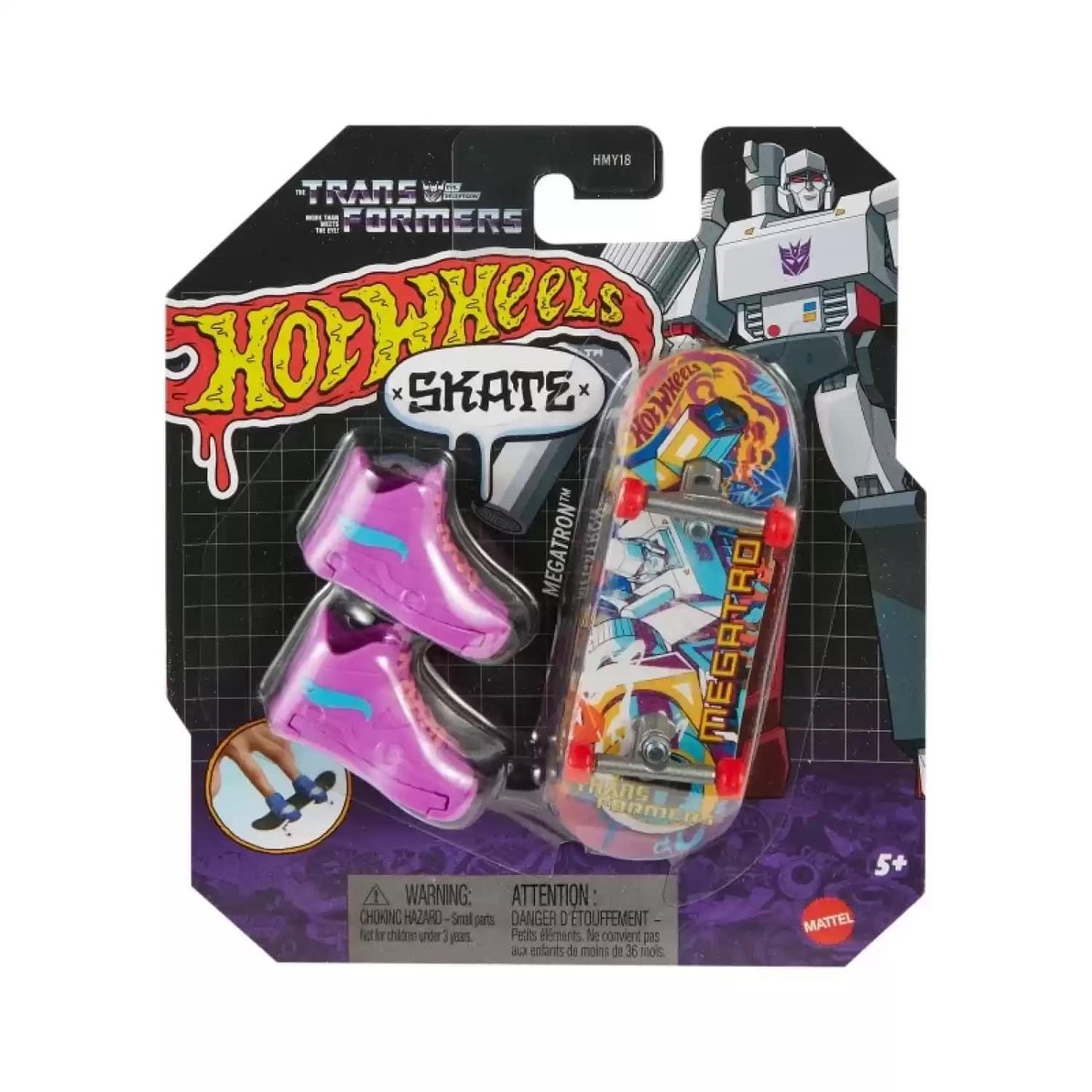 HOT WHEELS SKATE PARMAK KAYKAY VE AYAKKABI PAKETLERI MEGATRON HMY18-HVK37 Diğer HVK37