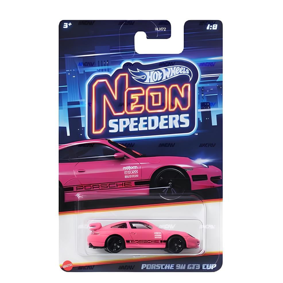 Hot Wheels Neon Speeders Porsche 911 GT3 Cup  HLH72-HRW75 Hot Wheels HRW75