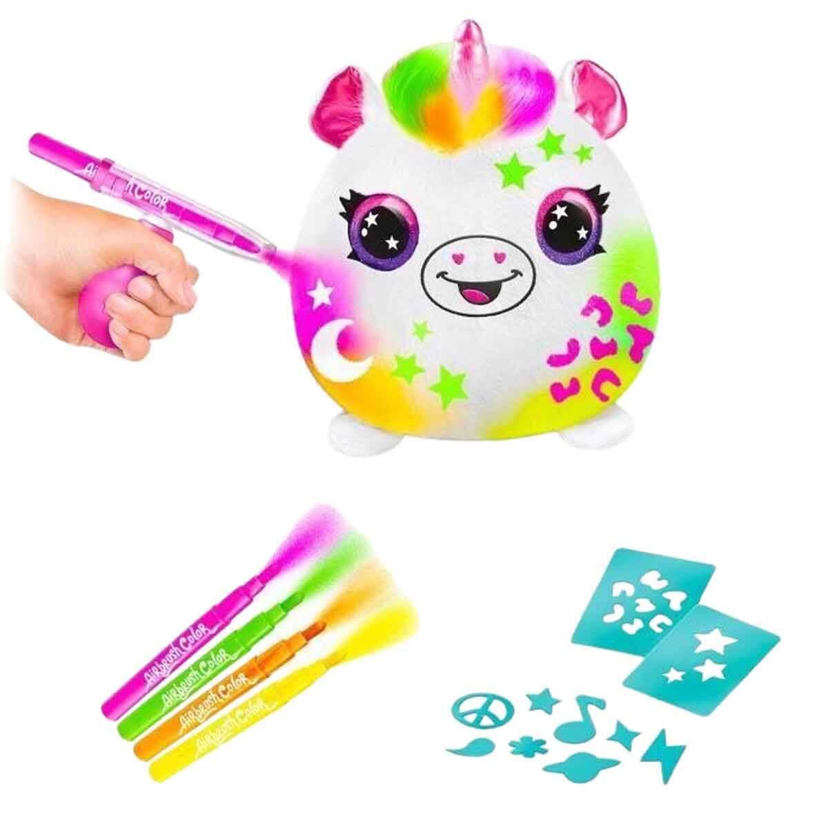 AIRBRUSH PELUS NEON BOYAMA SETI UNICORN PEMBE KUTU Diğer S00045523 P