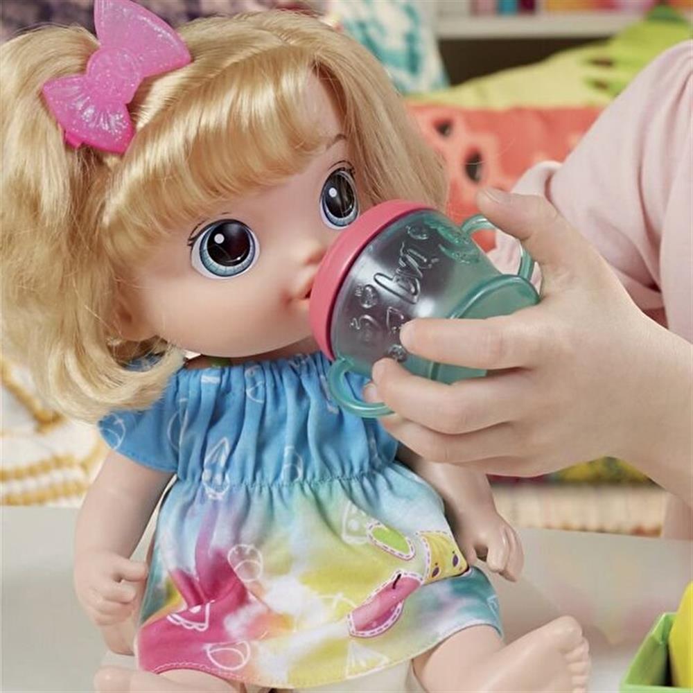 Baby Alive Bebeğimle Eğlenceli Yudumlar Sarışın F7356 Baby Alive F7356