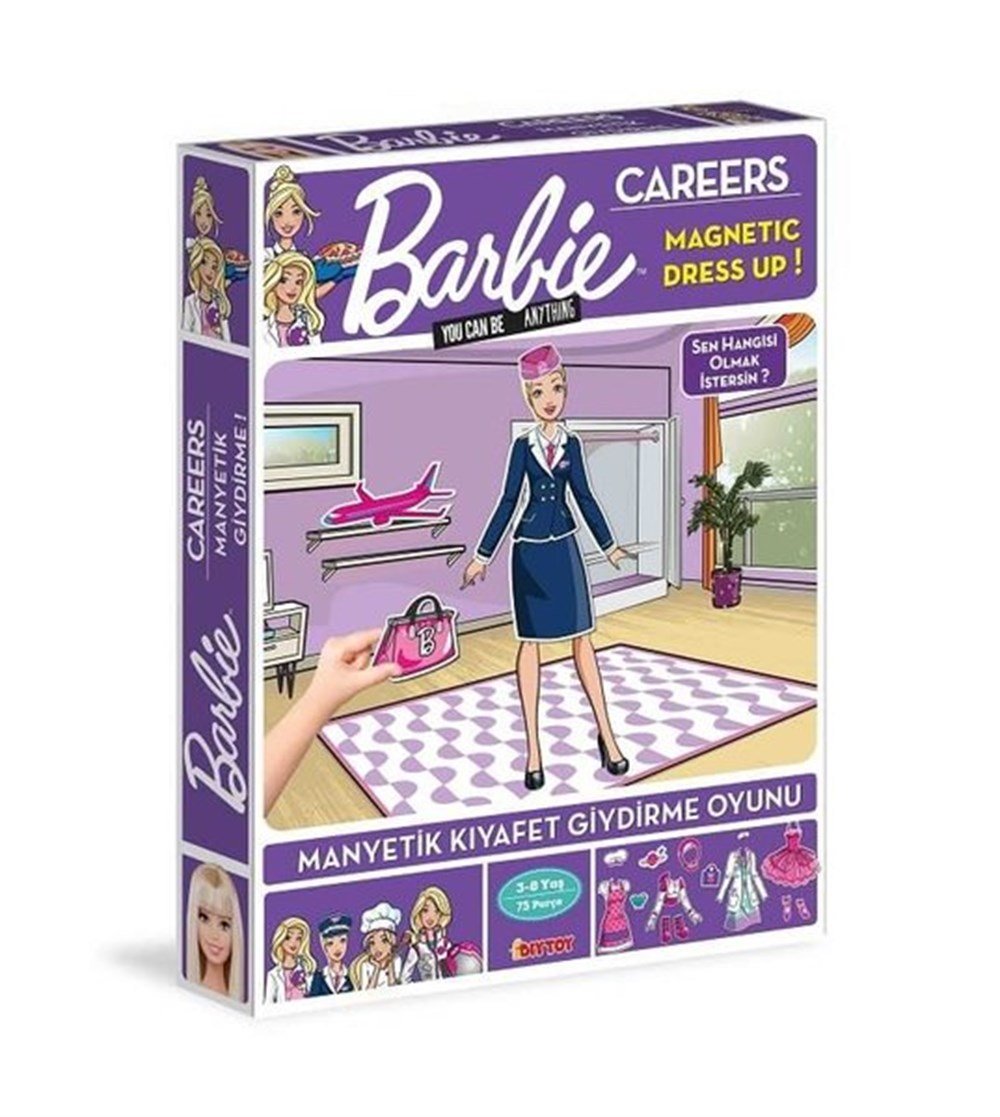 Barbie Magnet Kariyer Kıyafetleri Giydirme Barbie BRB1918